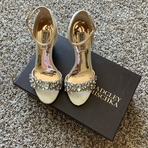 Badgley Mischka Embellished Wedges